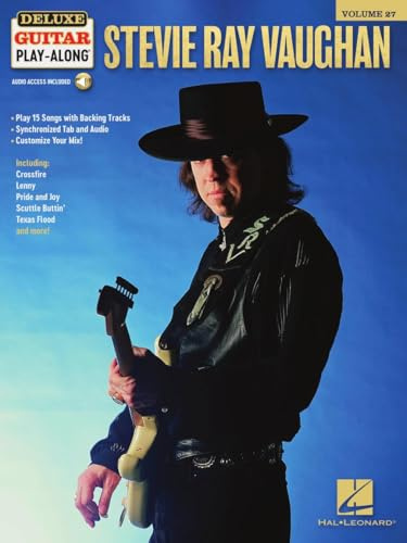 Stevie Ray Vaughan – Deluxe Guitar Play-Along Volume 27 | Guitar Tablature Songbook with Online Audio | 15 Blues and Rock Songs with Customizable ... Book with Interactive Online Audio Interface