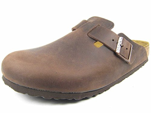 Birkenstock Boston 860131, Zoccoli unisex adulto, Marrone (Habana), EU 39 (normale)