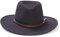 Stetson Men's Bozeman Wool Felt Crushable Cowboy Hat Black Medium