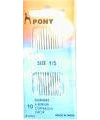 Pony Gold Eye Sewing Needles: Darners Size 1-5, Multi-Colour
