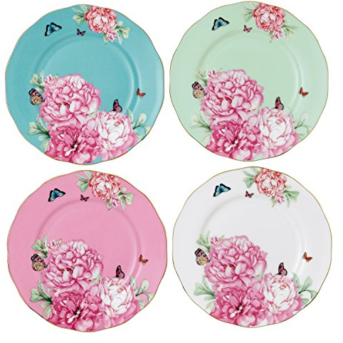 Royal Albert Miranda Kerr 40001836 10cm/4inch Plate Set of 4,Multi Coloured