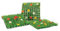 E-line Mattonella Erba Artificiale con Fiori, Ideale vetrine e casa, 25x25 cm