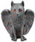 Dekofigur Fantasy Wolf mit Teelicht Windlicht Kerzenhalter Gothic Mystery