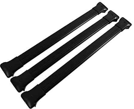 OMAC Dachträger Gepäckträger kompatibel mit VW Caddy 2003-2020 Relingträger Aluminium Schwarz 3X