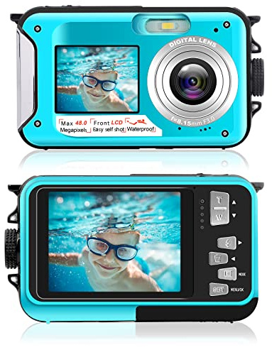 Unterwasserkamera, Camcorder, 2,7 K, 1080P, FHD, 48 MP, Digitalvideo, Camcorder, Video, Selfie, Action-Kamera