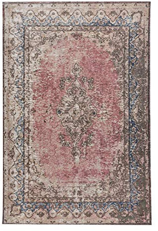 TOM TAILOR Teppich aus 80% Polyester / 20% Baumwolle; maschinell gewebt | Größe: 75 x 140 cm; Farbe: Rose Funky Orient