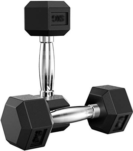 ZYCSKTL Sports Hanteln zum Hantel Sets,Mit reinem Eisen bedeckte sechseckige Hanteln im Fitnessstudio, Männer und Frauen Haushalt Anti-Verschleiß- und Anti-Fall-Hanteln (Color : Black-35KG*2)