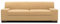 DOMO. collection Sofa Norma, 3-Sitzer Couch, 3er Polster-Garnitur mit Holzfüßen, 212 x 85 x 74 cm (BxTxH), Feinstoff beige