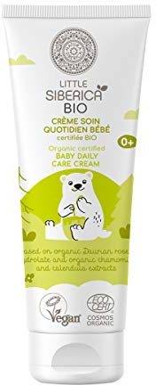 Natura Siberica Little Siberica Baby Tagescreme 75ml – Bio zertifizierte Pflegecreme, empfindliche Babyhaut, mit Kamille & Ringelblume, beruhigend & feuchtigkeitsspendend, tägliche Anwendung