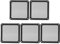 Yunir 120 x 120mm 5PCS PVC Computer Cooler Magnetic Mesh Frame Dust Filter, PC Cooler Fan Filter, Desktop Compatible
