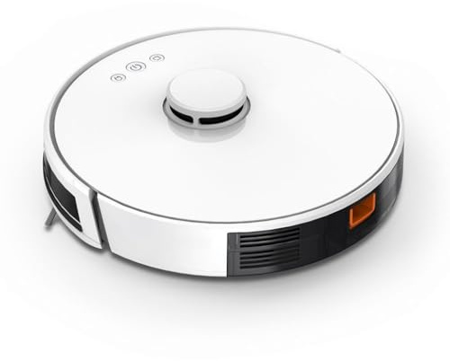 V-TAC Aspirapolvere Giroscopico Robotizzato con Ricarica Automatica Laser Compatibile con Amazon Alexa e Google Home Colore Bianco