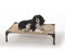 K&H Pet Products Erhöhtes Hundebett, kühlendes Hochbett mit wasserdichtem, atmungsaktivem Netzgewebe für mittelgroße Hunde, tragbares Tischbett mit robustem Metallrahmen und Bezug im Hängematten-Stil,