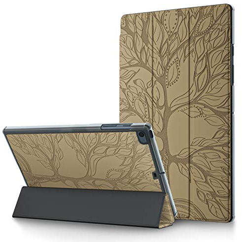Coque pour iPad 9.7'' 2018/2017, iPad Air/Air 2 Étui Cuir PU Housse de Protection Flip Cover Case avec Support Fonction et Veille/Réveil Auto pour iPad 9.7 Pouce (6e/5e Génération), d'or