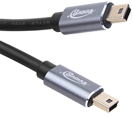 innov8 Câble USB 2.0 Mini-B 5 broches vers Mini-B 5 broches mâle/mâle OTG avec connecteurs plaqués or (1 m)