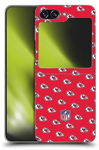 Head Case Designs Offizielle NFL Muster Kansas City Chiefs Artwork Harte Rueckseiten Handyhülle Hülle Huelle kompatibel mit Samsung Galaxy Z Flip5
