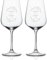 Wanapix | Pack 2 Verres à Vin Personnalisés | Verre à Vin en cristal gravés | Pack de Verres à Vin en cristal Bohème personnalisables par gravure | Flowers