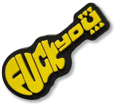 Very Rude Cheeky Guitar - Charms For Crocs/Shoes - PVC - Happy - 3D - Music