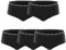 NUR DIE Periodenunterwäsche 5er Mehrpack Alles Geregelt Panty Unterhose 3X Mittelstark 2X Extrastark Blutung Bio-Baumwolle waschbar & saugfähig Menstruationsunterwäsche - Schwarz - Größe 40-42