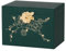 Enthralite Schmuckkästchen mit Schloss für Mädchen: Schmuck Organizer für Kommode - 3 Schubladen für Ohrringe, Geschenk für Mädchen und Frauen (Dunkelgrün)
