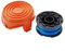 ZYNCUE Replacement Spool Cover And Line Diameter1.65mm Length 12.2M Replacement Auto Feed System For Garden Lawn Hedge Trimmersde For Black&Decker GL315 GL350 GL650(1X cap+1X spool)