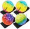 Meleager Ball mit Schnur, Jumpball Mondball, Handgelenk Ball Mit Schnur, 4 Stück Bubble Ball(Bunt), Bouncing Ball, Spaceball, Sport Springball für Kinder Erwachsene