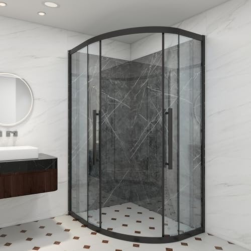 [neu.haus] Duschrückwandset Bladel 8er Set 120x60 cm Wandverkleidung Wanddeko wasserfest Badrückwand Duschrückwand Dekorwand 3 mm Bad Dusche WC Küche Grey Diamond