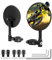 SUPAREE Klappbarer Motorrad Spiegel - E Geprüft, 360° Drehbar, Offroad Tauglich - Für Lenkerdurchmesser 22 mm - Passend für Scooter, Roller, ATV - 2 Stück