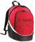 multifanshop Rucksack - St. Pauli - Herzschlag - Druck braun - Tasche Größe one size rot/schwarz