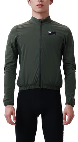 INBIKE Herren Fahrradjacke, winddicht, wasserabweisend, Lauf-Windbreaker, atmungsaktiv, leicht, doppelendiger Reißverschluss
