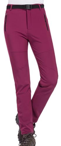 Sunnyuk Pantalone Sci Donna, Pantaloni Neve Donna Salopette Montagna da Neve Pantalone Sci Impermeabile Tuta Termici Invernale Pantaloni Elasticizzati Snowboard Taglie Forti Curvy