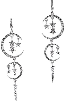 VANZACK 1Paar Diamantohrringe Für Frauen Lange Baumelnde Ohrringe Funkelnde Stern Design Schmuck Für Besondere Anlässe