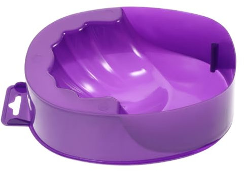 MERRYHAPY Bandeja De Burbujas Morado Para Remojo De Uñas Bandeja Para Cuidado De Manicura Recipiente Rectangular Sola Capa Herramienta De Manicura Para Decoración De Uñas
