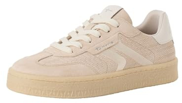 Tamaris Damen Sneaker Leder, braun, 42 EU
