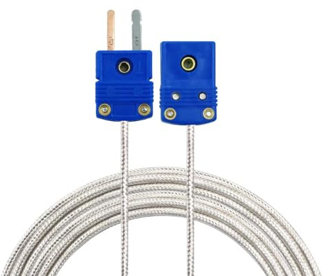 PerfectPrime TL3301 T-Type Thermocouple Transparent PTFE Multi-core Shielded 3m Extension Cable