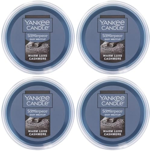 Yankee Candle Warm Luxe Cashmere Scenterpiece Easy MeltCup (Pack of 4)