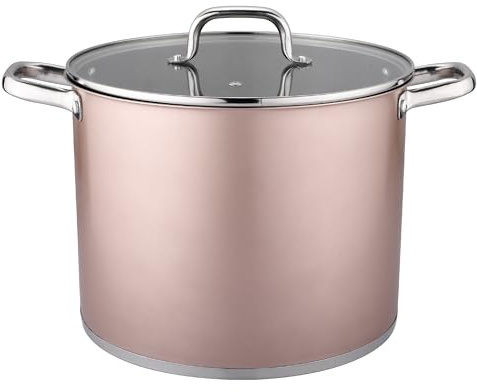 VIER- OLLA INOXIDABLE 20CM diámetro *14cm Altura, interior pulido con escala medidora, capacidad 4,40 Litros (149 Oz) Inducción