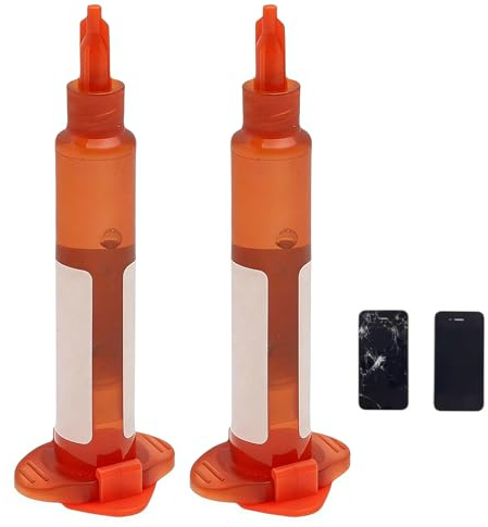 EUYKQNOI 2 Pièces Colle Telephone Glue pour Ecran Phone Colle Smartphone Livré, Multifonction Convient aux Écrans de Téléphones Portables Coques Arrière et Verre