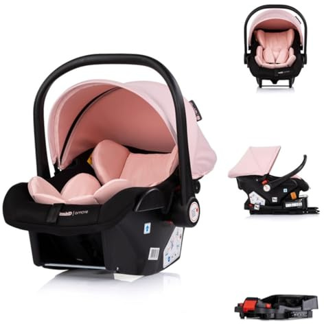 Chipolino Set Babyschale Isofix-Basisstation Amore i-Size Gruppe 0+ (0-13 kg) rosa pink