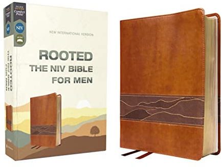 Rooted: The NIV Bible for Men, Leathersoft, Brown, Comfort Print: Shaping Men for Faithful Living in Today’s World