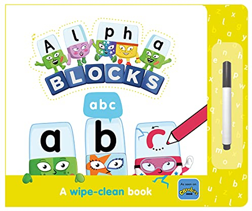 Alphablocks ABC: A Wipe-Clean Book and Pen - Learn to Write the Alphabet for Preschool Ages 3-6