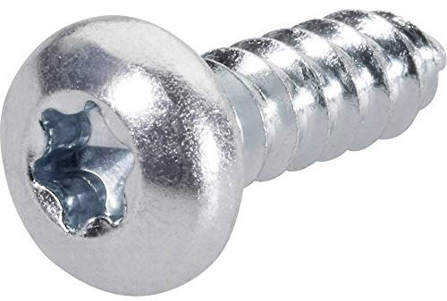 TOOLCRAFT 892607 Linsenblechschrauben 2.9mm 9.5mm T-Profil DIN 7981-C Stahl verzinkt 100St.