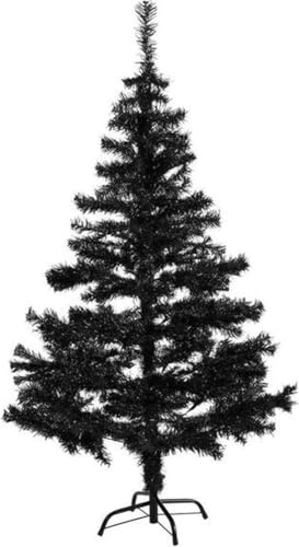 FTS EXCLUSIV Weihnachtsbaum 150 cm in Schwarz inklusive Metallständer