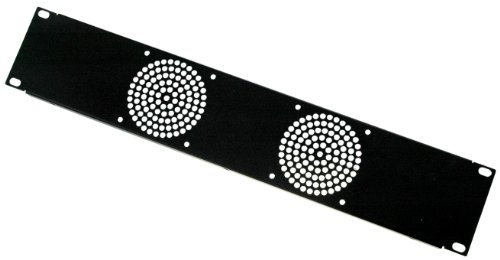 AllMetalParts 2U Fan 19 Rack Panel, For 2 Fans. [PC]