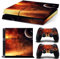 Morbuy PS4 Skin Vinyl Autocollant Decal Sticker pour Playstation 4 Console + 2 Dualshock Manette Set Skins (Lune)