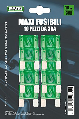 Cora 000120814 Maxi Sicherungen 30 A 10 Stück