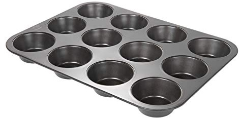 Wenco 545969 12er Muffinform, Spülmaschinengeeignet, Schwarz