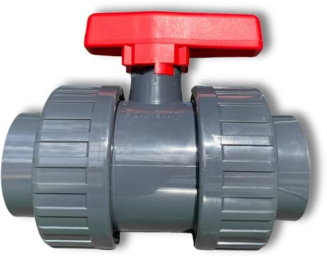 FVLFIL Cepex PVC Kugelhahn 2 Wege Klebmuffe 50 mm