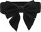 TeeYee Damen Mädchen Fashion und Groß Schleife Decor Elastische Tailleband Breiter Gürtel schwarz