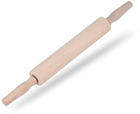 Royalford Nudelholz aus Holz, professioneller Teigroller für Teig, Tortilla, unverzichtbares Küchenutensil für Bäcker und Köche für Pasta, Keks, Teig, Kuchen, Gebäck, Pizza, Fondant, Chapatti Pie