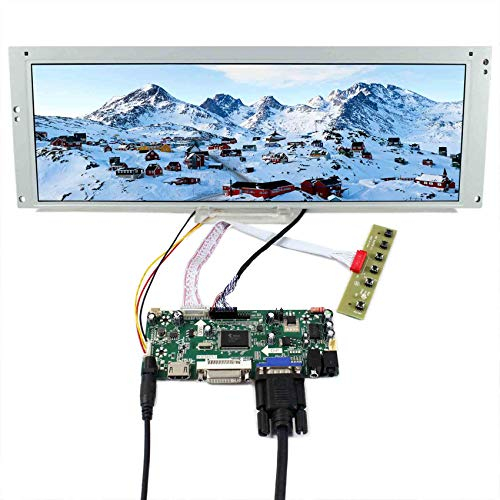VSDISPLAY 14.9 14.9 inch 1280X390 LCD Screen LTA149B780F with HD-MI DVI VGA Audio LCD Controller Board M.NT68676, fit for Arcade Machines/DIY displays/Car Monitor/Digital Marquee/Gauge Cluster